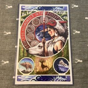 Princess Mononoke Art Print in Plastic Sleeve